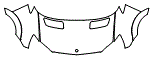 Full Hood and Fender Kit pattern for the 2018 Mercedes Benz Sprinter