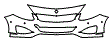 Bumper Kit pattern for the 2019 Mercedes Benz B250 (Canada Only)