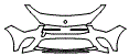 Bumper Kit pattern for the 2020 Mercedes Benz CLA Coupe