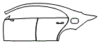 Door and Rear Fender Kit pattern for the 2026 Mercedes Benz CLA Coupe