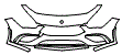 Bumper Kit pattern for the 2020 Mercedes Benz CLA Coupe