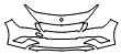 Bumper Kit pattern for the 2016 Mercedes Benz CLA Coupe