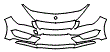 Bumper Kit pattern for the 2016 Mercedes Benz CLA Coupe