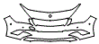 Bumper Kit pattern for the 2016 Mercedes Benz CLA Coupe