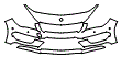 Bumper Kit pattern for the 2016 Mercedes Benz CLA Coupe