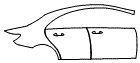 Door and Rear Fender Kit pattern for the 2016 Mercedes Benz CLA Coupe
