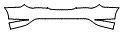 Rear Bumper Kit pattern for the 2016 Mercedes Benz CLA Coupe