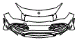 Bumper Kit pattern for the 2016 Mercedes Benz CLA Coupe