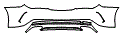 Rear Bumper Kit pattern for the 2018 Mercedes Benz CLA Coupe