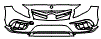 Bumper Kit pattern for the 2018 Mercedes Benz GLA SUV