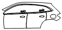 Rear Fender and Door Kit pattern for the 2021 Mercedes Benz GLA SUV