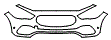 Bumper Kit pattern for the 2021 Mercedes Benz GLA SUV