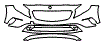 Grille and Bumper Kit pattern for the 2015 Mercedes Benz GLA SUV