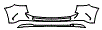 Rear Bumper Kit pattern for the 2021 Mercedes Benz GLA SUV