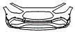 Bumper Kit pattern for the 2021 Mercedes Benz GLA SUV
