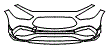 Bumper Kit pattern for the 2021 Mercedes Benz GLA SUV