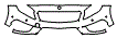 Grille and Bumper Kit pattern for the 2015 Mercedes Benz GLA SUV