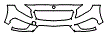 Grille and Bumper Kit pattern for the 2015 Mercedes Benz GLA SUV