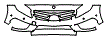 Grille and Bumper Kit pattern for the 2015 Mercedes Benz GLA SUV