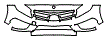 Grille and Bumper Kit pattern for the 2015 Mercedes Benz GLA SUV