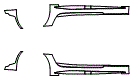 Rocker Panel Kit pattern for the 2021 Mercedes Benz AMG GT