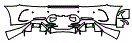 Rear Bumper Kit pattern for the 2019 Mercedes Benz AMG GT