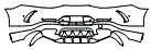 Rear Bumper Kit pattern for the 2021 Mercedes Benz AMG GT