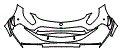 Bumper Kit pattern for the 2020 Mercedes Benz AMG GT