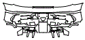 Rear Bumper Kit pattern for the 2021 Mercedes Benz AMG GT