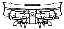 Rear Bumper Kit pattern for the 2021 Mercedes Benz AMG GT