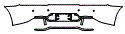 Rear Bumper Kit pattern for the 2016 Mercedes Benz AMG GT