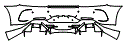 Rear Bumper Kit pattern for the 2017 Mercedes Benz AMG GT