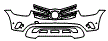 Bumper Kit pattern for the 2020 Mercedes Benz GLC Coupe