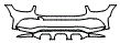 Bumper Kit pattern for the 2020 Mercedes Benz GLC Coupe