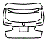 Trunk Lid Kit pattern for the 2021 Mercedes Benz GLC SUV