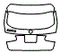 Trunk Lid Kit pattern for the 2016 Mercedes Benz GLC SUV