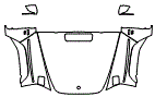 Full Hood, Fender and Mirror Kit pattern for the 2021 Mercedes Benz G-Class SUV