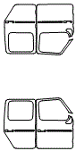 Door Kit pattern for the 2021 Mercedes Benz G-Class SUV