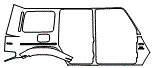 Rear Fender Kit pattern for the 2021 Mercedes Benz G-Class SUV