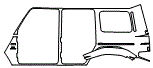 Rear Fender Kit pattern for the 2021 Mercedes Benz G-Class SUV