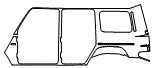 Rear Fender Kit pattern for the 2021 Mercedes Benz G-Class SUV