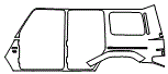 Rear Fender Kit pattern for the 2021 Mercedes Benz G-Class SUV