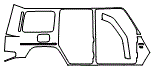 Rear Fender Kit pattern for the 2021 Mercedes Benz G-Class SUV