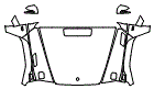 Full Hood, Fender and Mirror Kit pattern for the 2016 Mercedes Benz G-Class SUV