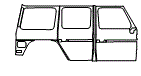 Door and Rear Fender Kit pattern for the 2017 Mercedes Benz G-Class SUV