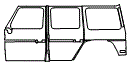 Door and Rear Fender Kit pattern for the 2017 Mercedes Benz G-Class SUV