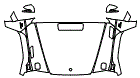 Full Hood, Fender and Mirror Kit pattern for the 2016 Mercedes Benz G-Class SUV