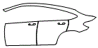 Door and Rear Fender Kit pattern for the 2018 Mercedes Benz GLC Coupe