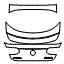 Trunk Lid Kit pattern for the 2018 Mercedes Benz GLC Coupe