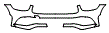Bumper Kit pattern for the 2020 Mercedes Benz GLC Coupe